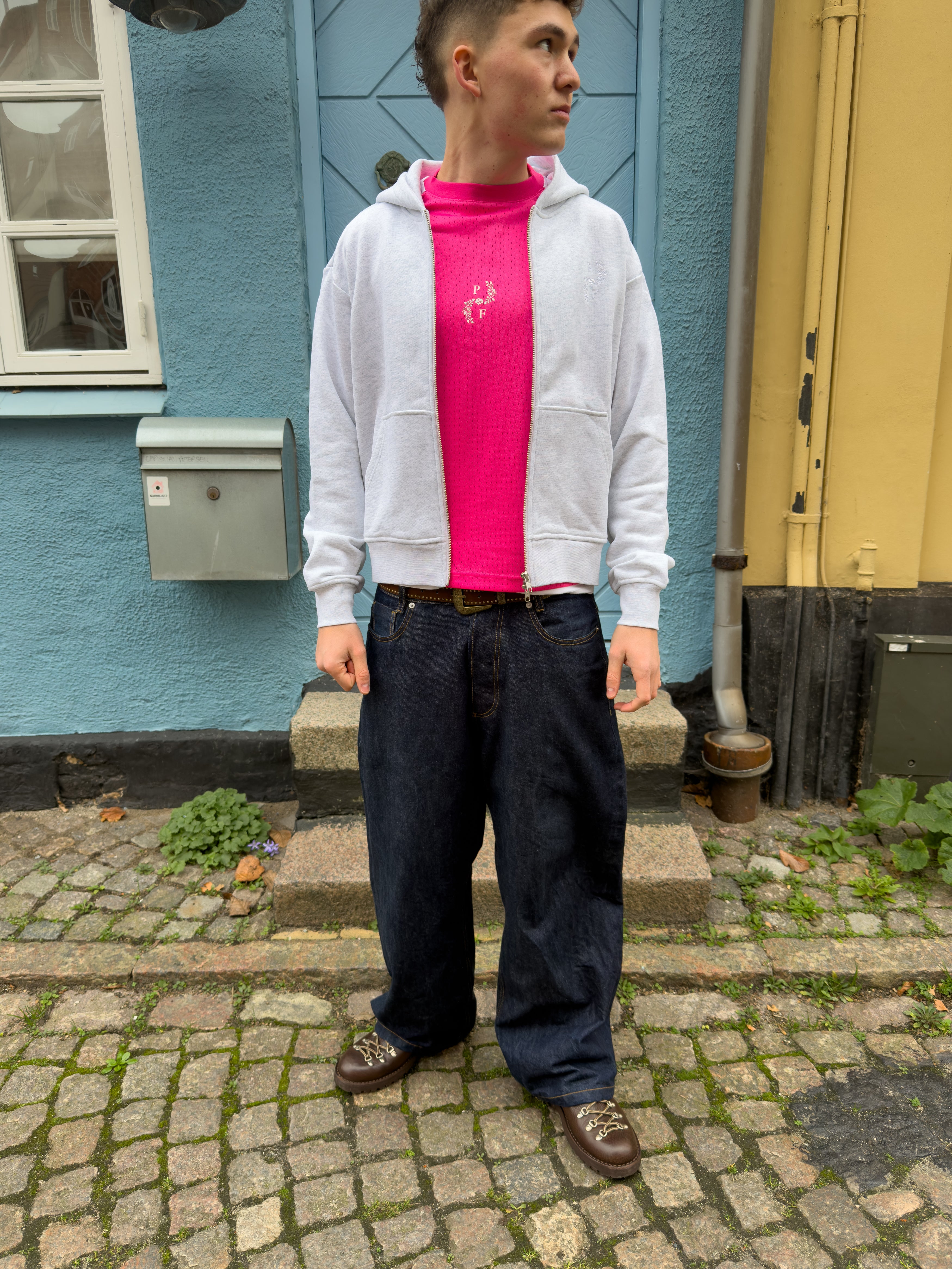 Zip-Hoodie - Heather Grey